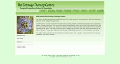 Desktop Screenshot of cottagetherapycentre.co.uk