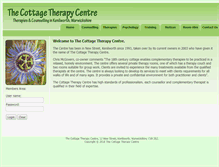 Tablet Screenshot of cottagetherapycentre.co.uk